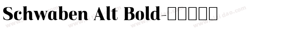 Schwaben Alt Bold字体转换